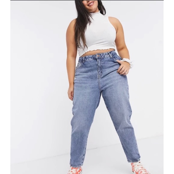 plus size mom jeans uk
